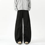 Comfortable Drape Solid Color Wide Pants