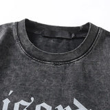 Butterfly Graphic Oversized Vintage Washed T-Shirt