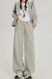 High Waist Elastic Wide Leg Sweatpants