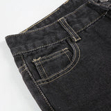 Floral Embroidered Flared Jeans