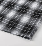 Streetwear Plaid Hooded Long Sleeve Shirt