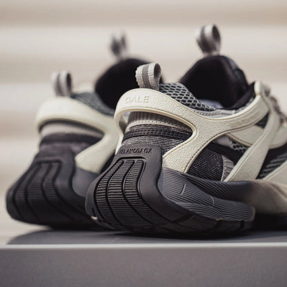 Gradient Mesh Splicing Chunky Platform Sneakers