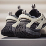 Gradient Mesh Splicing Chunky Platform Sneakers