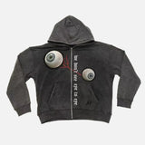 Quirky Gothic Eyeball Pattern Loose Sweatshirt
