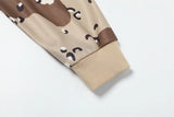 Camouflage Waffle Texture Long Sleeve T-Shirt