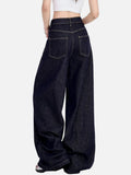 Premium Streetwear High Waist Wide Leg Jeans