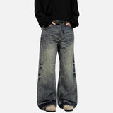 Vintage Y2K Distressed Washed Wide Leg Jeans