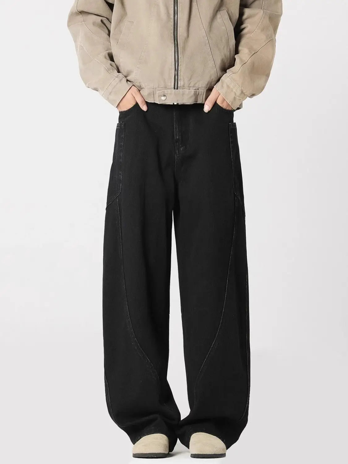 Trendy Loose Straight Jeans