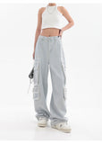 Light Blue Cargo Jeans