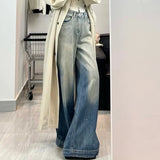 Y2K American Style Patchwork Denim Jeans