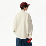 Handsome Elegant Knitted Polo Collar Sweater