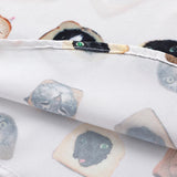 Cool Cat Print Loose Summer Shirt
