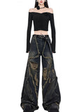 Y2k Women's Distressed Baggy Jeans