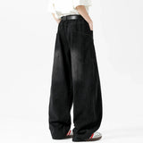Nostalgic American Style Loose Fit Denim Jeans