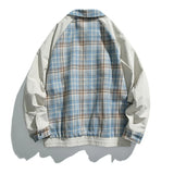 Autumn Plaid Casual Double Face Windbreaker Jacket