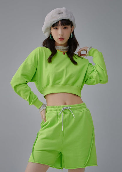 Blank Cropped Women's Sweatshirt