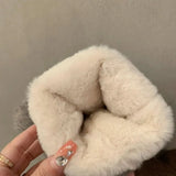 Gothic Y2K Plush Furry Winter Boot