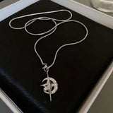 Y2K Crystal Star Pendants Necklace