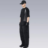 Techwear Punk Style Deconstructed Patchwork T-Shirt