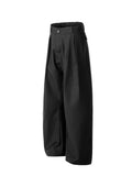 Knife Design Wide Leg Suit Pants