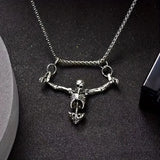 Halloween Retro Skeleton Pendants Necklace