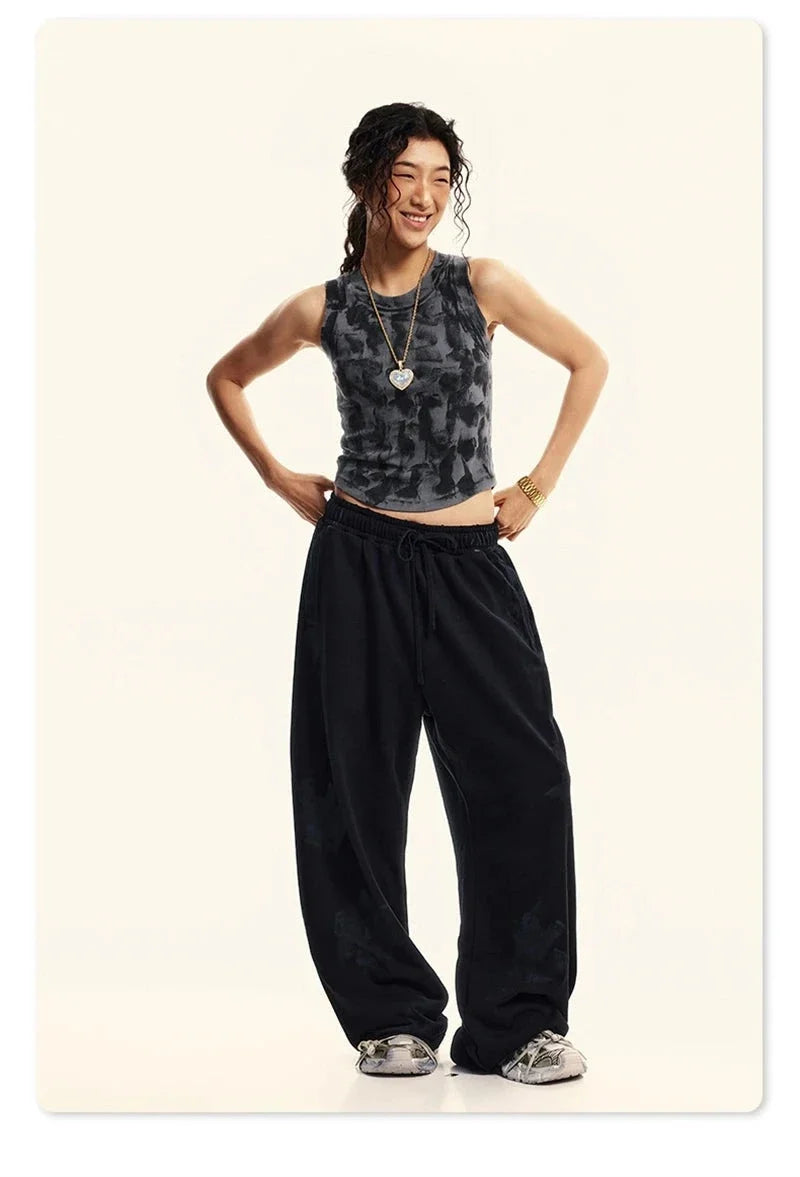 Sleeveless Washed Crop Top