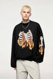 Flaming Skeleton Sweatshirt