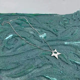 Geometric Asymmetrical Star Pendant Aesthetic Necklace