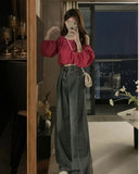 Vintage High Waist Black Emo Jeans