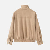 Vintage Lightweight High Neck Zipper Wool Jacket