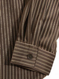 Striped Oversized Button-Up Shirt