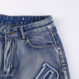 Patchwork Letters Women's Jeans