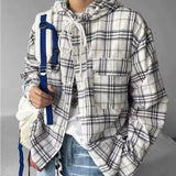 Men Verve Checkered Hooded Shirt