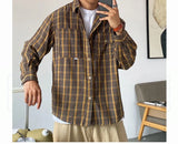 High Quality Korean Style Plaid Shirt