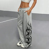 Trendy High Waist Loose Sports Sweatpants