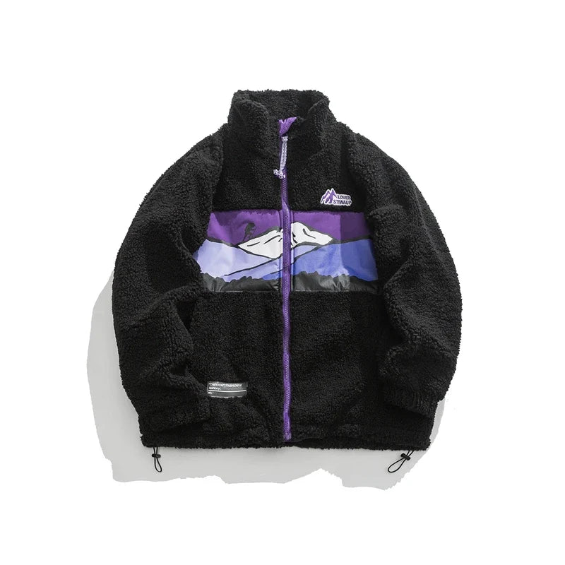 Warm Plush Winter Fleece Parkas Jacket