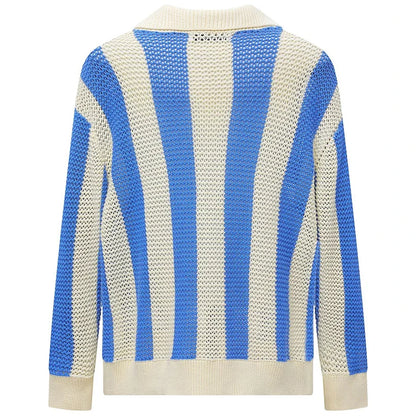 Long-lasting Retro Striped Knit Jumper Sweater
