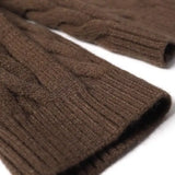 Twist Fake Two Pieces Polo Collar Cardigan