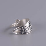 Elegant Lotus Flower Peacock Open Ring
