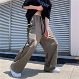 Y2K Japanese Style Loose Straight Leg Cargo Pants