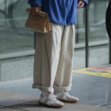 Solid Vintage Loose Casual Wide Pants