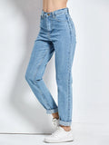 Vintage High-Waist Denim Pants