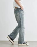 Men's Broken Copper Washed American Retro Jeans