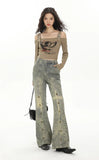 Women Vintage High Waist Streetware Wide Leg Jeans