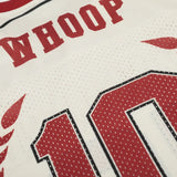 Sport Patchwork Jersey Graphic V-neck Collar T-Shirt