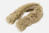 Chic Fair Isle Sherpa Faux Fur Hooded Jacket