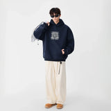 Winter Graphic Art Print Casual Hoodie
