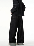 Vintage Black Gothic Oversize Hip Hop High Jeans