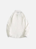 Stylish Korean Style Striped Lapel Long Sleeve Shirt