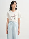 Flattering Summer Embroidered T-Shirt
